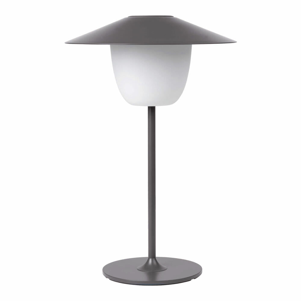 Blomus Mobile LED-Leuchte ANI Lamp, Lampe, Aluminium matt pulverbeschichtet, Warm Grey, 66067