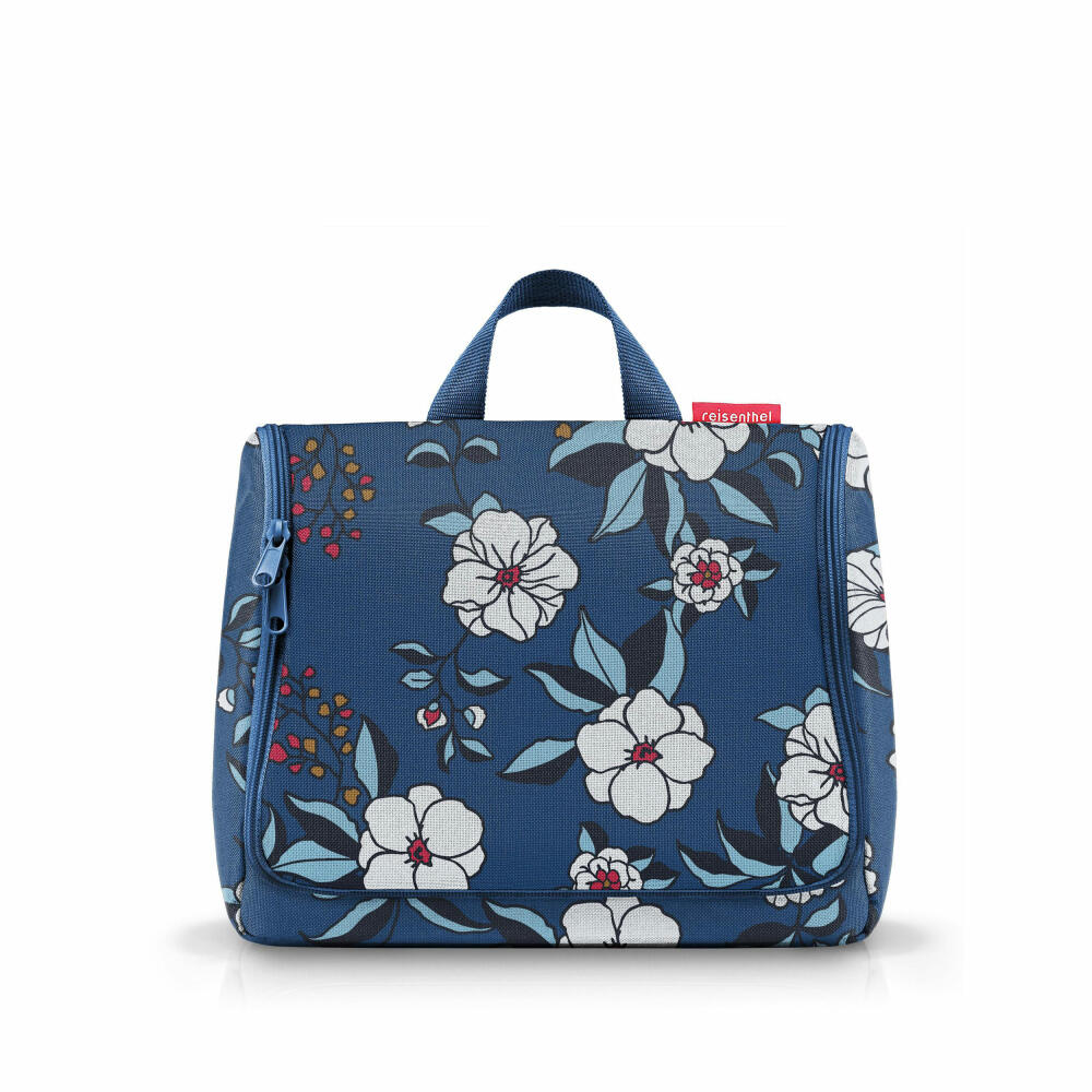 reisenthel toiletbag XL, toiletry bag, cosmetic bag, Garden Blue, 4 L, WO4104