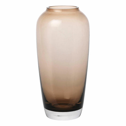 Blomus Vase LETA Coffee, Dekovase, Blumenvase, Glasvase, Glas farbig, 17.2 cm, 66135