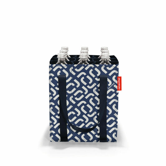 reisenthel bottlebag, für 9 Flaschen, Tragetasche, Flaschenkorb, Flaschentasche, Signature Navy, ZJ4073