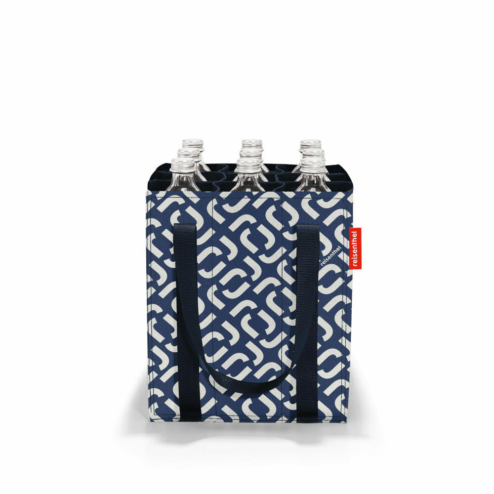 reisenthel bottlebag, for 9 bottles, carrying bag, bottle basket, bottle bag, Signature Navy, ZJ4073