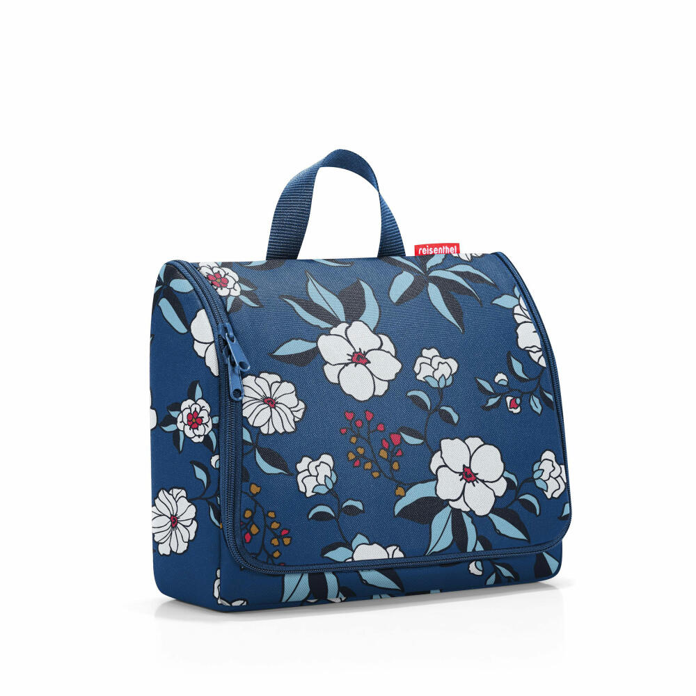 reisenthel toiletbag XL, toiletry bag, cosmetic bag, Garden Blue, 4 L, WO4104