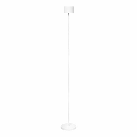 Blomus Mobile LED-Leuchte Farol Floor, dimmbar, USB-aufladbar, Aluminium matt pulverbeschichtet, Kunststoff, White, 115 cm, 66127