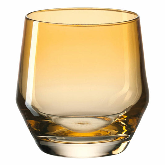 Leonardo drinking glass PUCCINI, glass, drinking vessel, water glass, crystal glass, amber, 240 ml, 028722