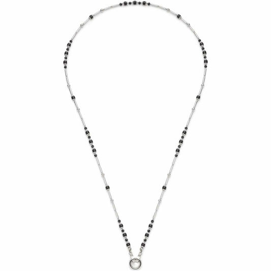 Leonardo Jewels Necklace 70 Osira Clip &amp; Mix, Chain, Jewelry, Stainless Steel Chain, Stainless Steel, Glass, Black, 023294