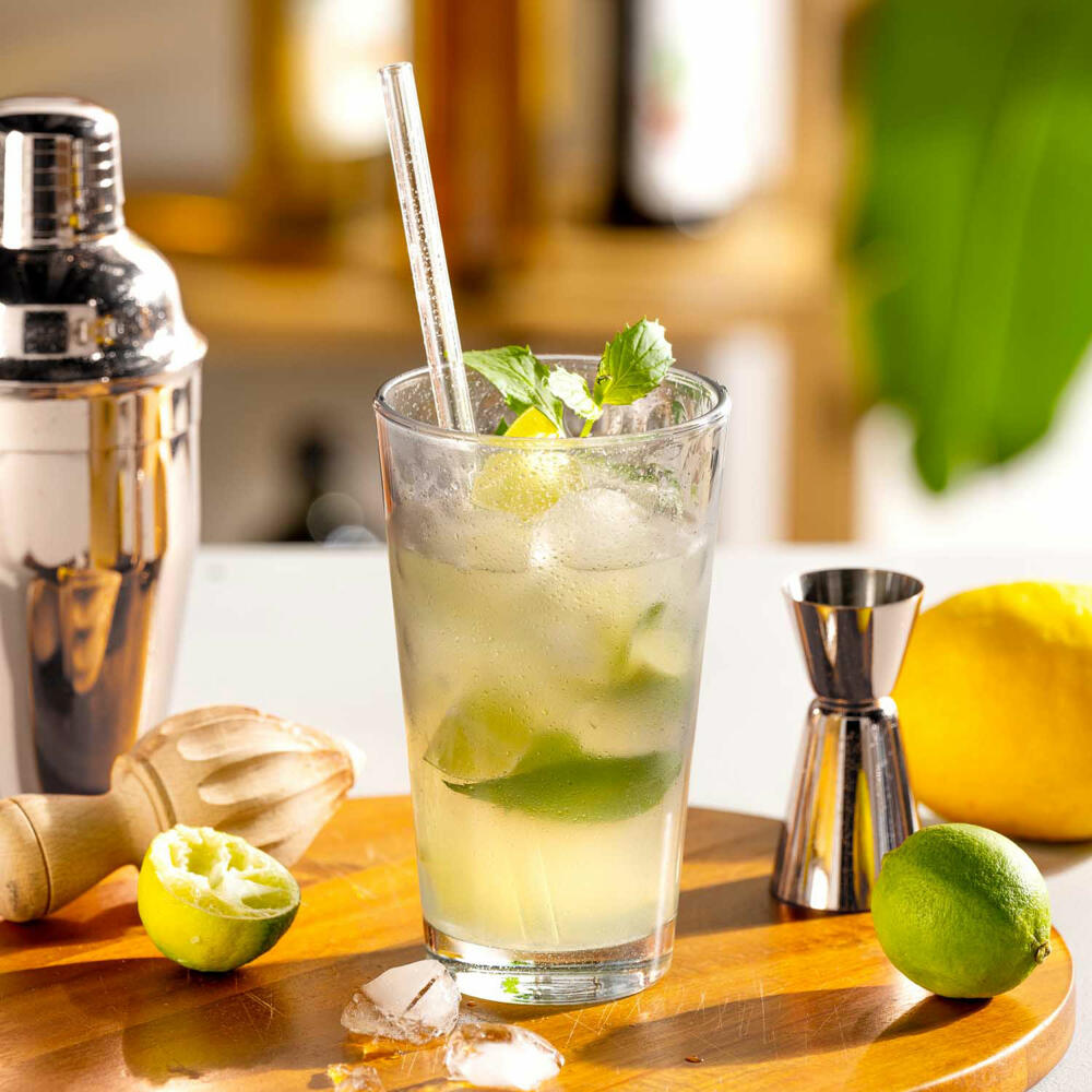 Leonardo Trinkglas Optic, Trinkbecher, Kalk-Natron-Glas, Grau, 540 ml, 023482