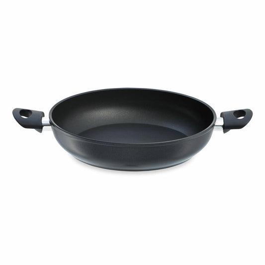 Fissler Cenit induction serving pan, handle pan, double handle pan, pan, aluminum, black, 28 cm, 045 501 28 100 0