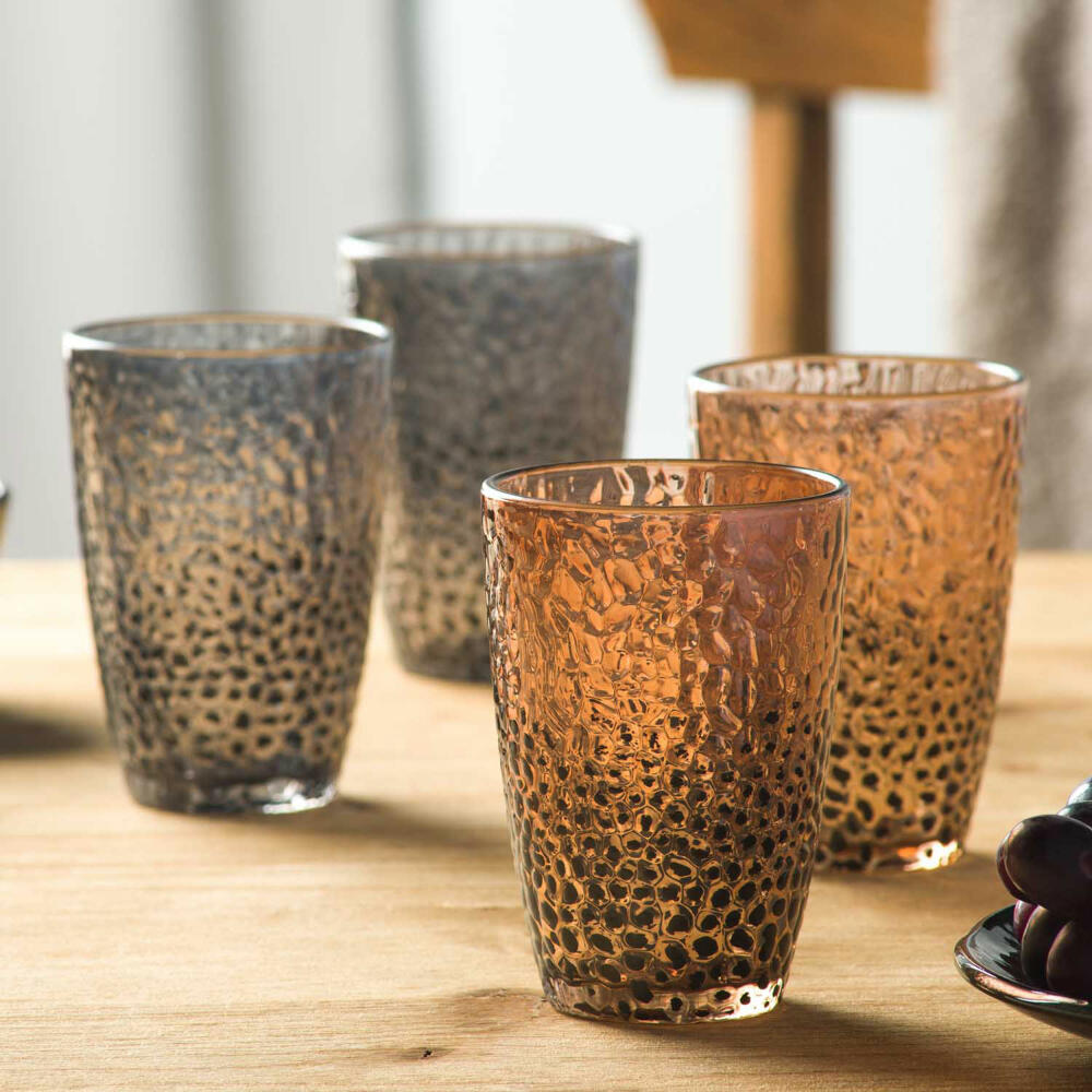 Leonardo drinking glass Matera, drinking cup, soda-lime glass, beige, 340 ml, 024385
