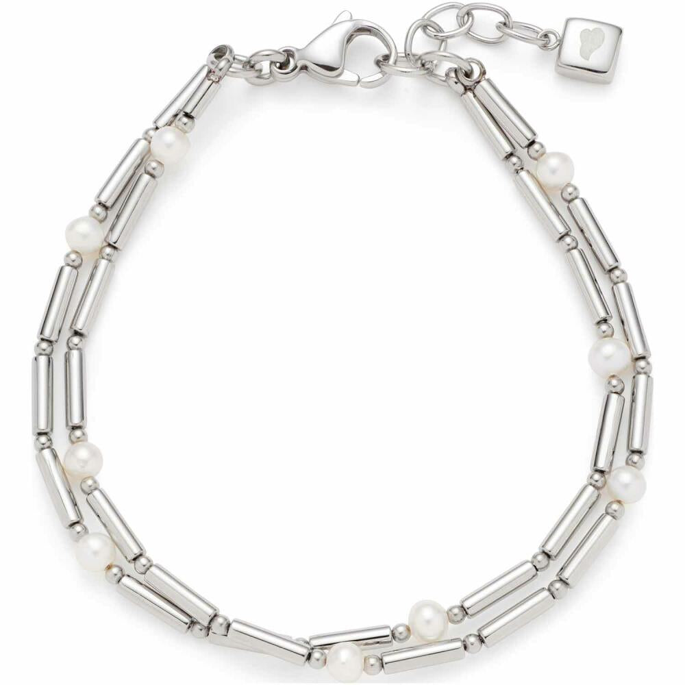 Leonardo Jewels Armband Mirella, Armschmuck, Schmuck, Edelstahl, Süßwasserzuchtperlen, Silber, 023337