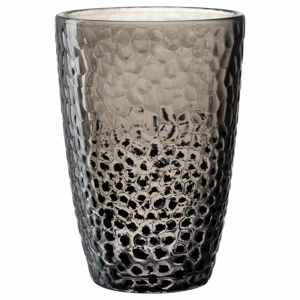 Leonardo Trinkglas Matera, Trinkbecher, Kalk-Natron-Glas, Anthrazit, 340 ml, 024382