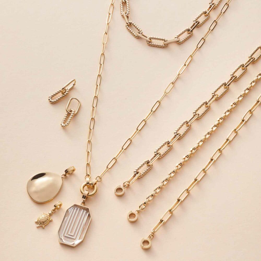 Leonardo Jewels Halskette 80 Gold Moda Clip & Mix, Kette, Schmuck, Edelstahlkette, Edelstahl IP Gold, 023345