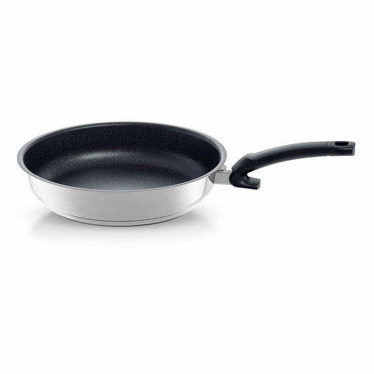 Fissler Adamant premium pan, frying pan, saucepan, stainless steel 18/10, silver-colored, 24 cm, 138 105 24 100 0