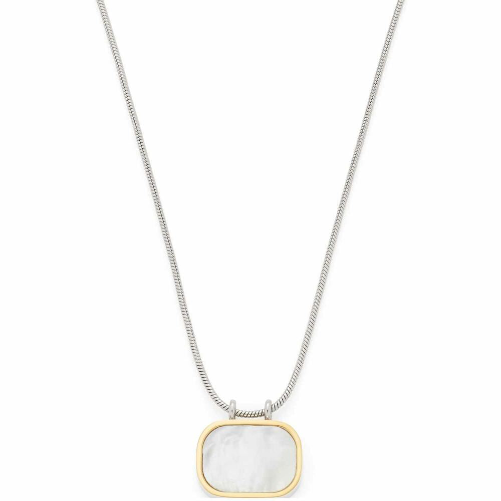 Leonardo Jewels Halskette Pirella, Kette, Schmuck, Edelstahlkette, Edelstahl IP Gold, MOP, Weiß, 023203