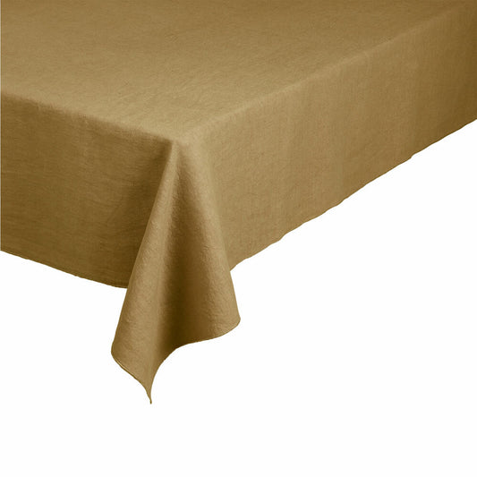 Blomus LINEO Leinen-Tischdecke, Decke, Tischdecke, Leinen, dull gold, 140 x 220 cm, 63886