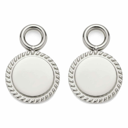 Leonardo Jewels Anhänger Luisa Beautys, 2er Set, Anhänger für Kreolen, Schmuck, Edelstahl, Silber, 023248