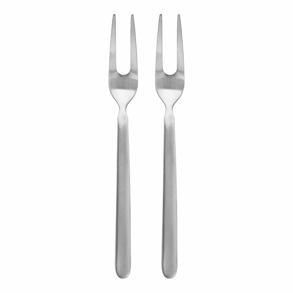 Blomus STELLA Set 2 Serviergabel, Besteck, Essbesteck, Tischbesteck, Edelstahl matt, Edelstahl, 63951