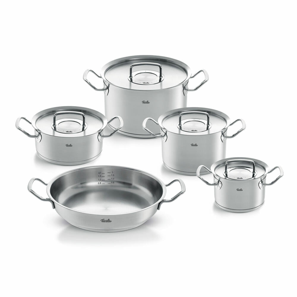 Fissler Original-Profi Collection II Set 5-piece with serving pan, 084 388 05 000 0