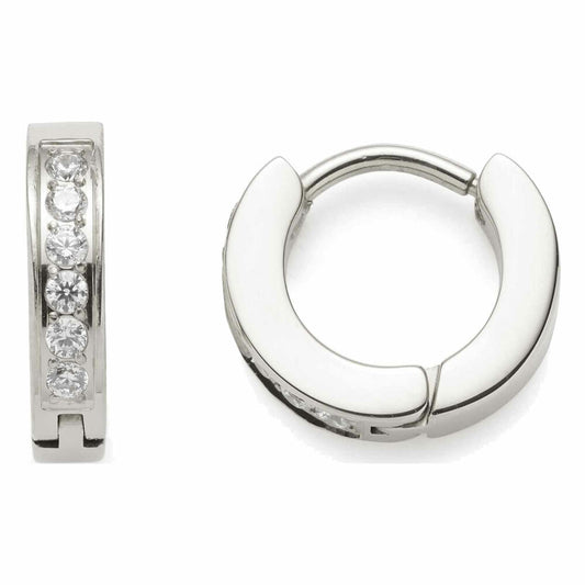 Leonardo Jewels Creole Nani CIAO, set of 2, earrings, ear jewelry, stainless steel, zirconia, silver, 023330