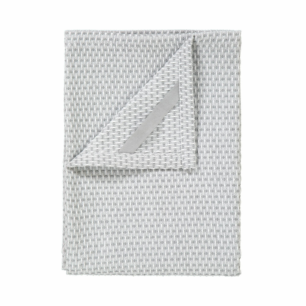 Blomus RIDGE Set 2 Geschirrtücher, Spültuch, Küchentuch, Baumwolle, lily white, elephant skin, 50 x 80 cm, 63847