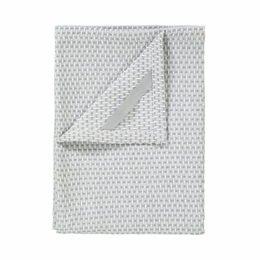 Blomus RIDGE Set 2 Geschirrtücher, Spültuch, Küchentuch, Baumwolle, lily white, elephant skin, 50 x 80 cm, 63847