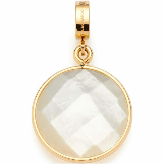 Leonardo Jewels Anhänger Sima Clip & Mix, Kettenanhänger, Schmuckanhänger, Edelstahl IP Gold, MOP, Weiß, 023269