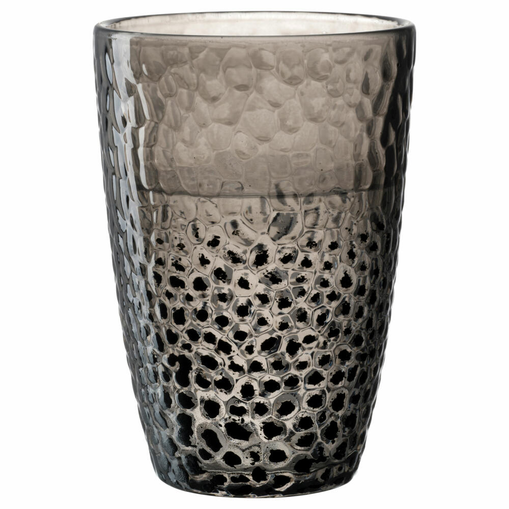 Leonardo Trinkglas Matera, Trinkbecher, Kalk-Natron-Glas, Anthrazit, 340 ml, 024382