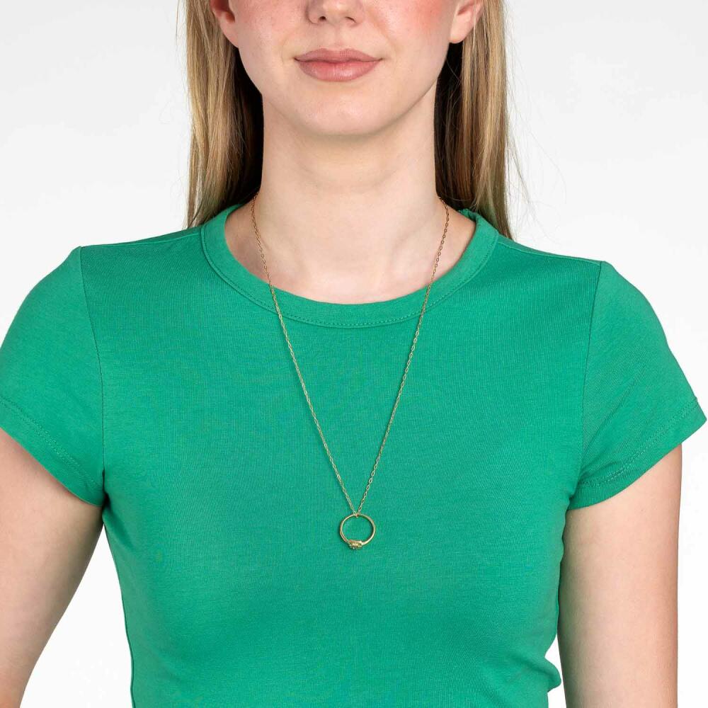 Leonardo Jewels Halskette Leda CIAO, Kette, Schmuck, Edelstahlkette, Edelstahl, Glas, Gold, 023307