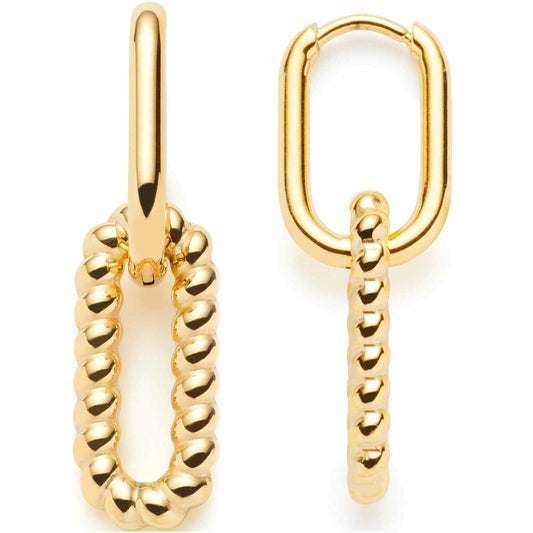 Leonardo Jewels Creole Gold Moni, set of 2, earring, ear jewelry, stainless steel IP gold, 023251