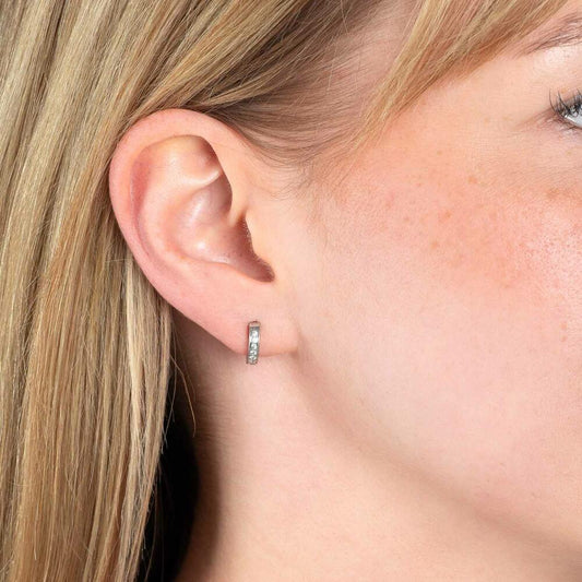 Leonardo Jewels Creole Nani CIAO, set of 2, earrings, ear jewelry, stainless steel, zirconia, silver, 023330