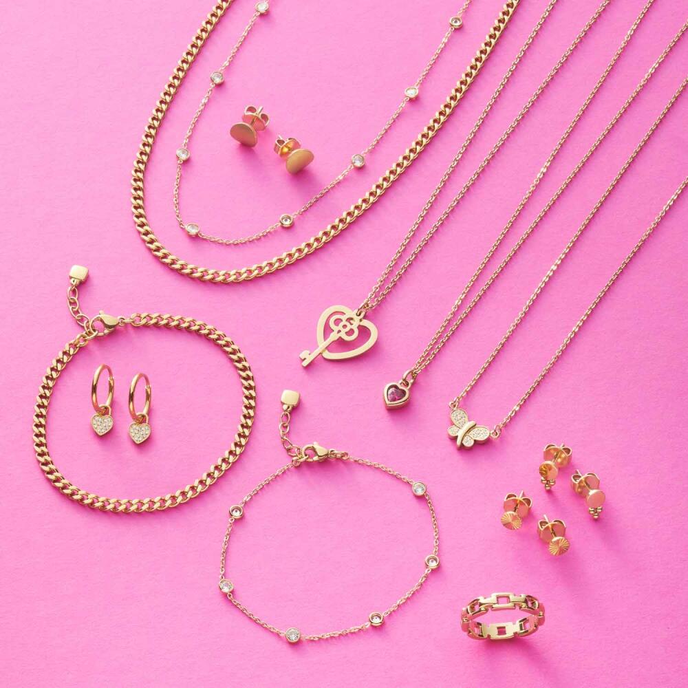 Leonardo Jewels Halskette Jetta CIAO, Kette, Schmuck, Edelstahlkette, Edelstahl IP Gold, 023306