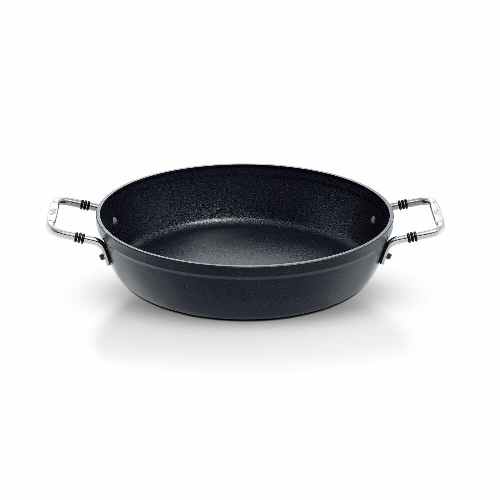 Fissler Adamant Servierpfanne, Henkelpfanne, Doppelgriffpfanne, Pfanne, Aluminium, Anthrazit, 24 cm, 056 515 24 100 0