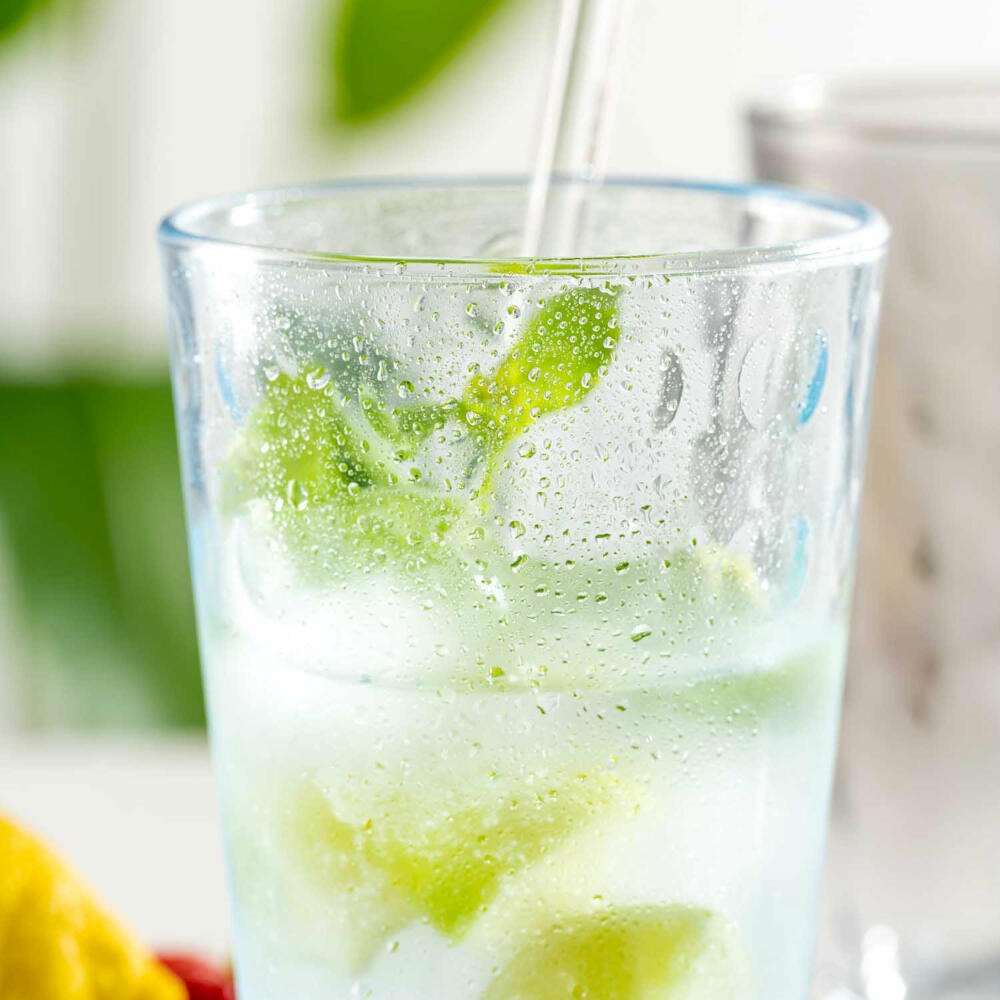 Leonardo drinking glasses set Optic 4-pcs., drinking cup, soda-lime glass, multicolored, 540 ml, 023486