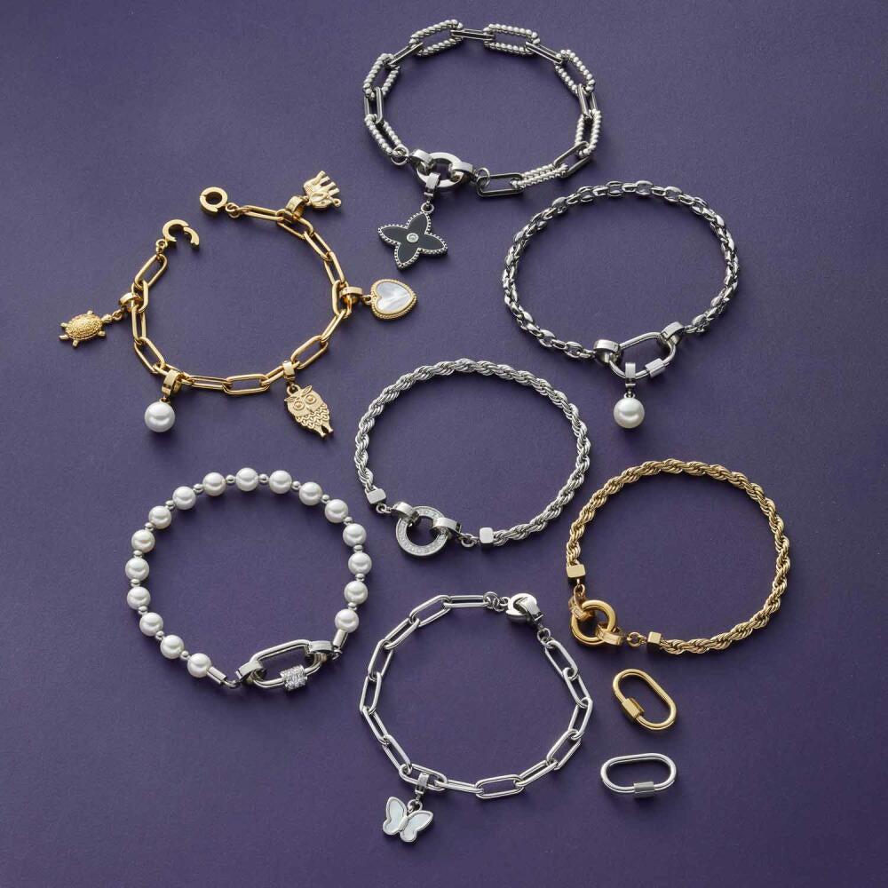 Leonardo Jewels Armband Romea Clip & Mix, Armschmuck, Schmuck, Edelstahl, Silber, 023274