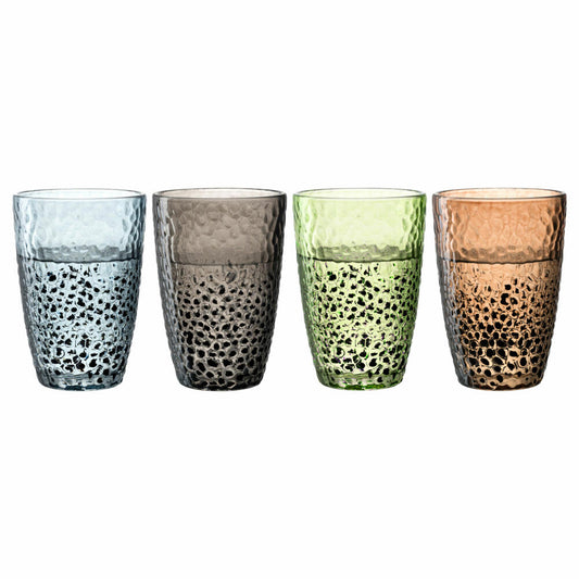Leonardo Trinkgläser Set Matera 4-tlg., Trinkbecher, Kalk-Natron-Glas, Klar, 340 ml, 024386