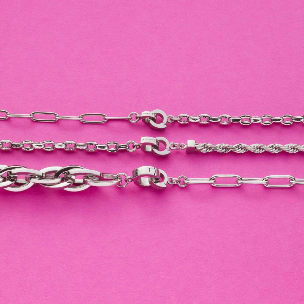 Leonardo Jewels Armband Romea Clip & Mix, Armschmuck, Schmuck, Edelstahl, Silber, 023274