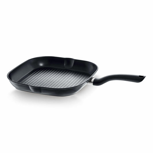 Fissler Cenit induction grill pan, square pan, frying pan, aluminum, black, 28 cm, 045 601 28 100 0