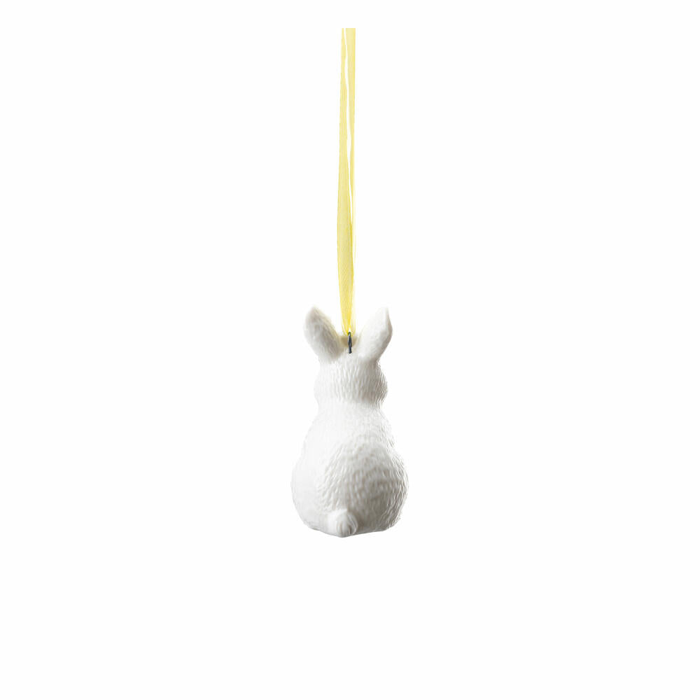 Hutschenreuther Hase sitzend Osteranhänger, Dekoanhänger, Porzellan, Weiß, 6.5 cm, 02360-800001-26675