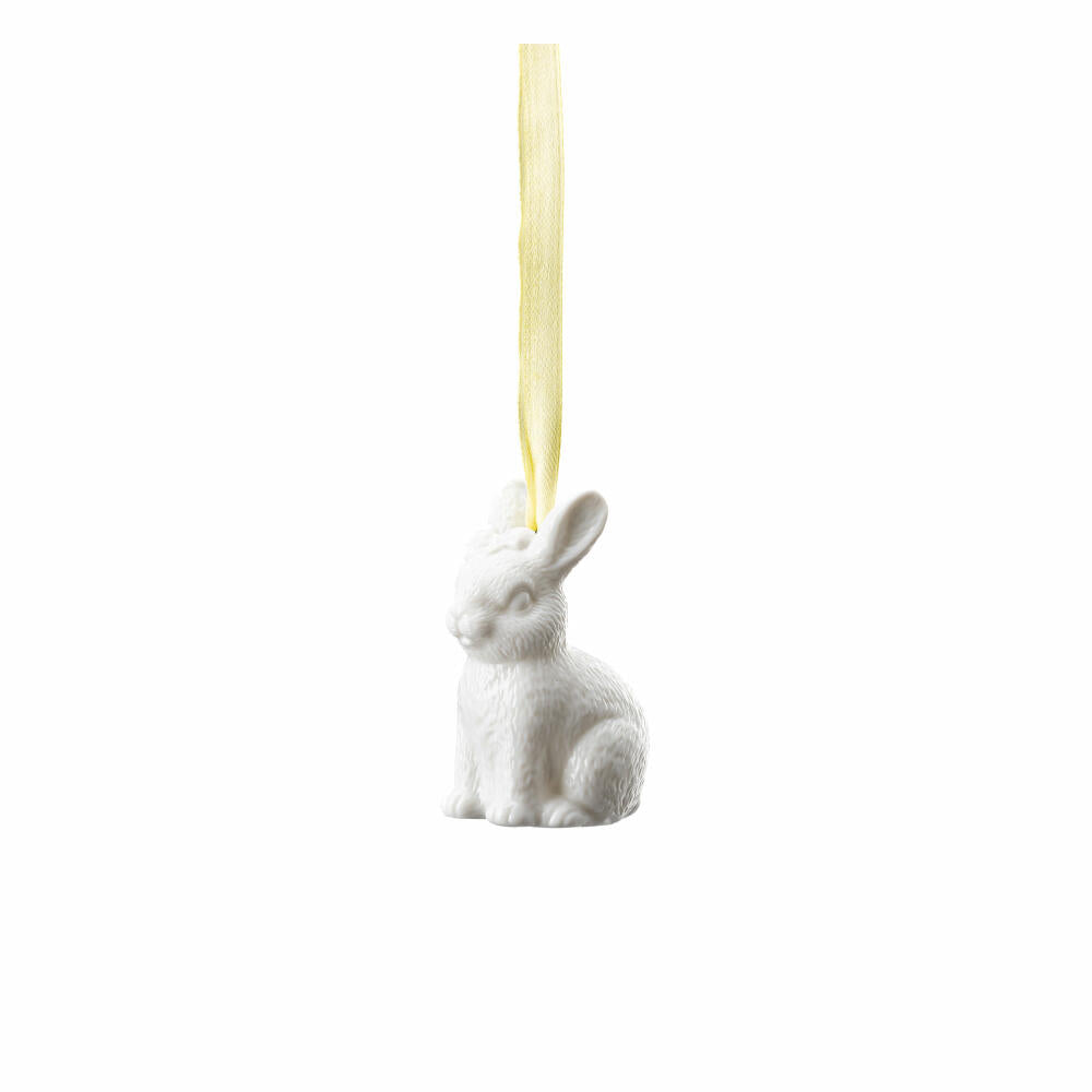 Hutschenreuther Hase sitzend Osteranhänger, Dekoanhänger, Porzellan, Weiß, 6.5 cm, 02360-800001-26675
