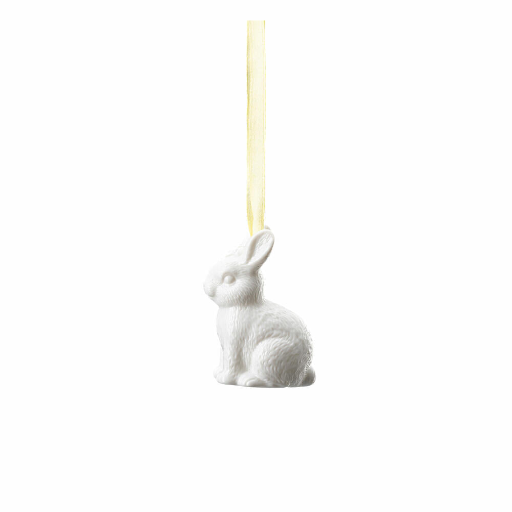 Hutschenreuther Hase sitzend Osteranhänger, Dekoanhänger, Porzellan, Weiß, 6.5 cm, 02360-800001-26675