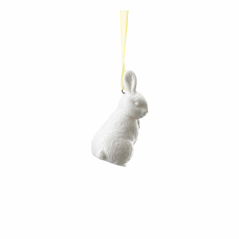 Hutschenreuther Hase stehend Osteranhänger, Dekoanhänger, Porzellan, Weiß, 7 cm, 02360-800001-26674