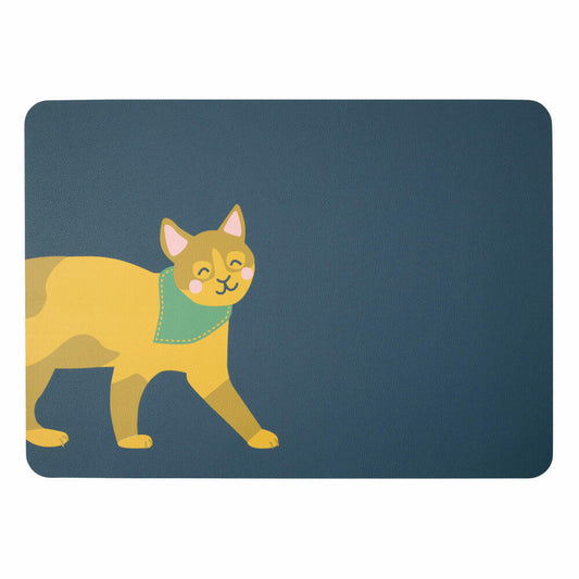 ASA Selection kids Tischset Kater Kasimir, Platzmatte, Platzdeckchen, PVC, Blau, 33 x 46 cm, 78836420