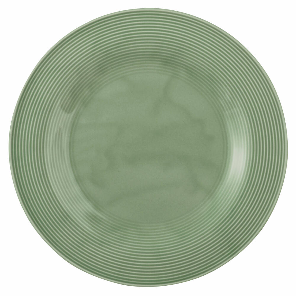 Seltmann Weiden Beat Plate Flat, Dinner Plate, Serving Plate, Porcelain, Sage Green, Ø 30 cm, 001.772187