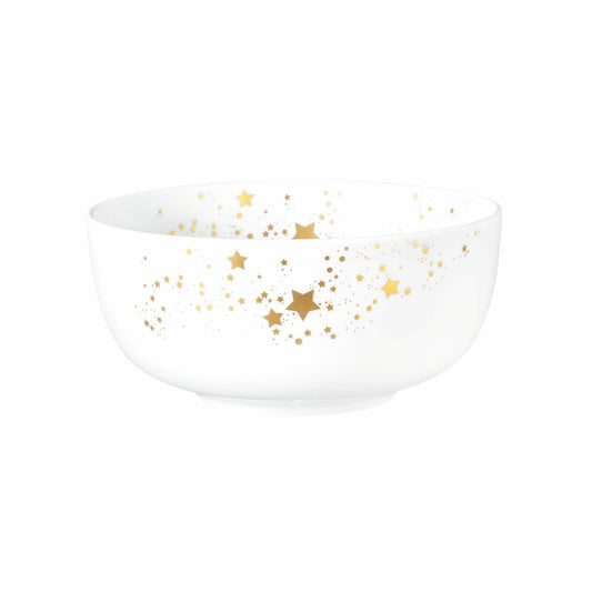 Seltmann Weiden Liberty cereal bowl, bowl, porcelain, Golden Stars, Ø 15 cm, 001.772115