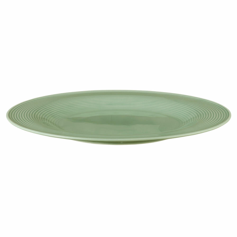Seltmann Weiden Beat Plate Flat, Dinner Plate, Serving Plate, Porcelain, Sage Green, Ø 30 cm, 001.772187