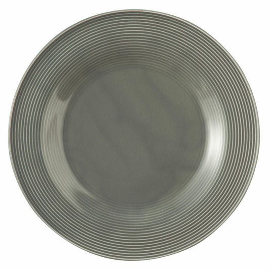 Seltmann Weiden Beat Plate Flat, Dinner Plate, Serving Plate, Porcelain, Pearl Grey, Ø 30 cm, 001.772186