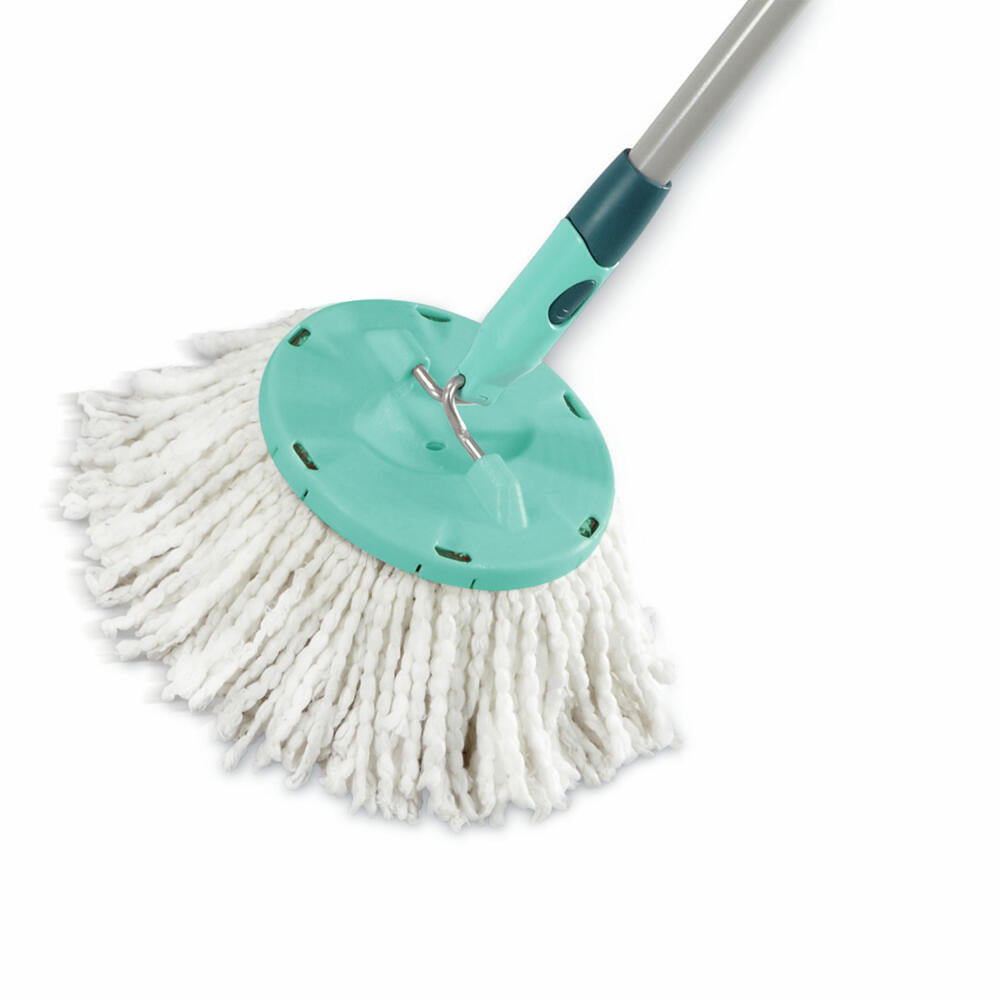 Leifheit Ersatzkopf Disc Mop microfibre, Ersatz Wischkopf, Ersatzteil, Kunststoff, Mikrofaser, Weiß, 52095