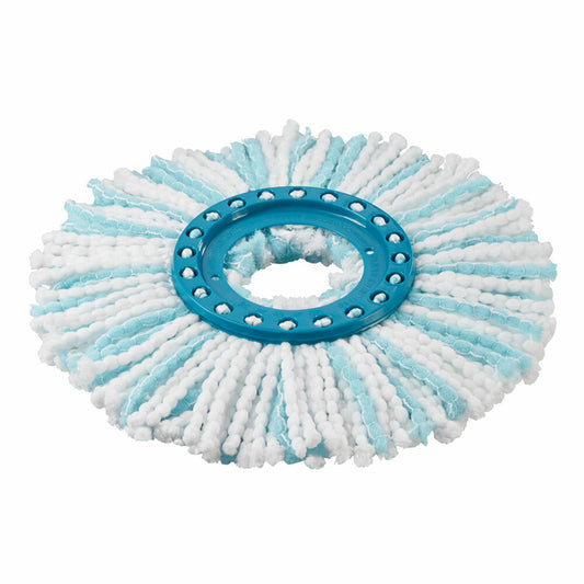 Leifheit replacement head Clean Twist Disc Mop Ergo micro duo, microfiber, plastic, blue, white, 52104