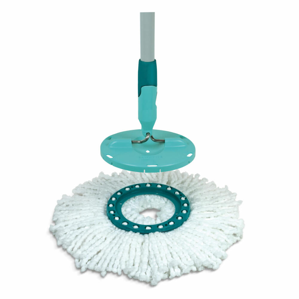 Leifheit Ersatzkopf Disc Mop microfibre, Ersatz Wischkopf, Ersatzteil, Kunststoff, Mikrofaser, Weiß, 52095