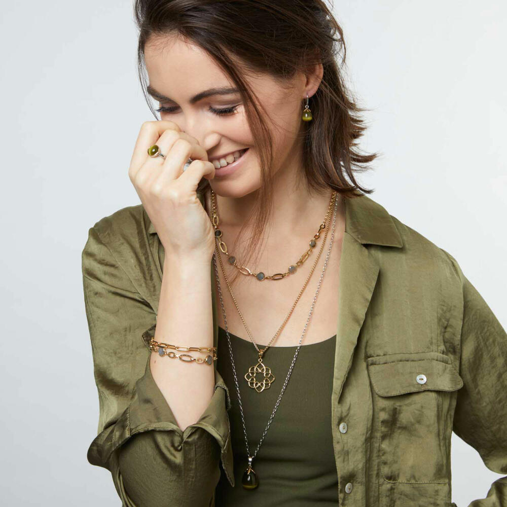 Leonardo Jewels bracelet gold Estrella Clip &amp; Mix, bangle, bracelet, stainless steel IP gold, gold, 021615