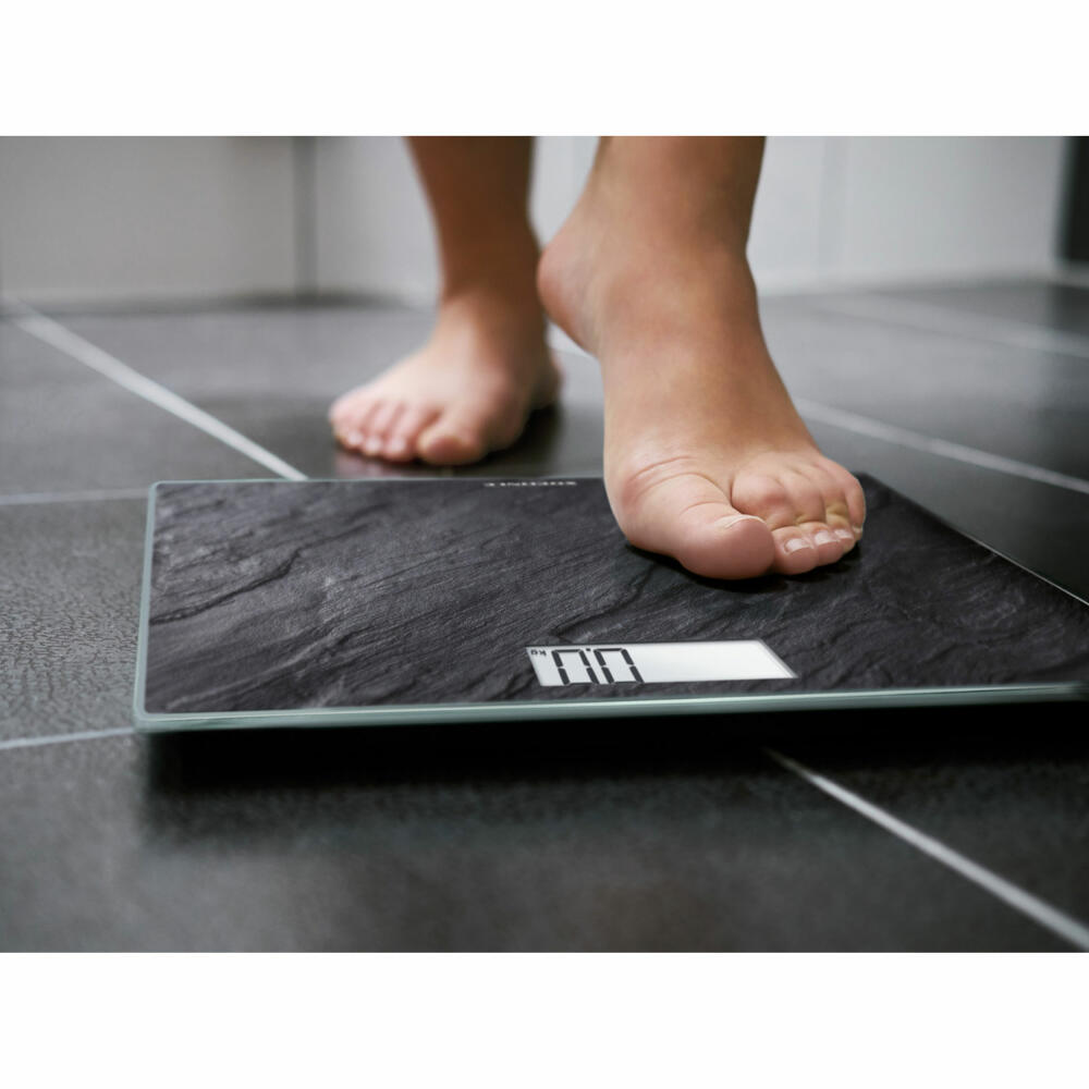 Soehnle Personal Scale Digital Style Sense Compact 300 Slate, Body Scale, LCD Display, Black, 63881